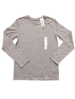 Big Boys Cat & Jack Solid Grey Long Sleeve T-shirt (Size XL/16)